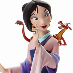 Busto Edición Limitada a 3000 unidades de Mulan y el dragón Mushu, basada en la película de Mulan (1998), realizado por Grand Jester Studios para Disney.