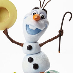 Busto Edición Limitada a 3000 unidades del muñeco de nieve Olaf basado en la película Frozen: El reino de hielo de Walt Disney, realizado por Grand Jester Studios para Disney.