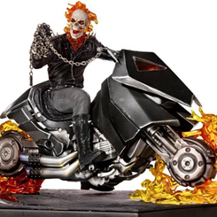 Brutal figura de Ghost Rider CCXP 2019 Exclusive, esta pieza de coleccionista está realizada en resina y tiene unas medidas aproximadas de 20 x 33 x 23 cm., no dejes pasar la oportunidad de tener está réplica de la factoría Marvel.
