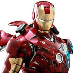 La figura de Iron Man Mark III fundida a presión mide 32,5 cm de alto y está meticulosamente diseñada en base a la imagen de Robert Downey Jr. como Mark III en la película