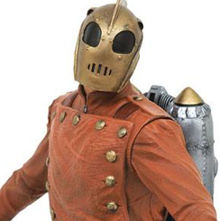 Figura Rocketeer Premier Collection. ¡Vuelve el Rocketeer! ¡El superhéroe retro, cargado de cohetes, se posa sobre un edificio en esta nueva estatua de resina de la Colección Premier! 