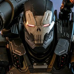 Descomunal Figura Edición Limitada de The Punisher War Machine Armor basada en el videojuego Marvel Future Fight, figura creada por la firma Hot Toys basándose en los bocetos originales de Marvel