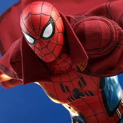 Increíble Figura Edición Limitada de Spider-man (El hombre araña) basada en la serie What If...? Zombie Hunter Spider-Man interpretado por Tom Holland, figura creada por la firma Hot Toys