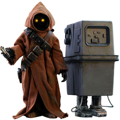 Pack de Figuras Edición Limitada Movie Masterpiece de Episode VI  Jawa & EG-6 Power Droid  por la firma Hot Toys para Star Wars.