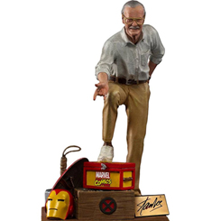 Figura deluxe art scale Stan Lee. Esta preciosa figura esta basada en referencias originales de series de TV. La figura está ralizada polystone y pintada a mano
