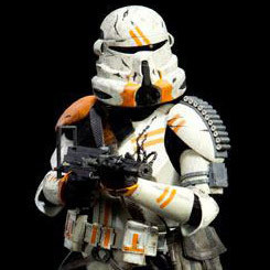 Detallada figura del Utapau Airborne Trooper de la línea “Militaries of Star Wars” creada por la firma Sideshow. 