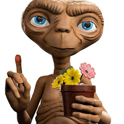 Figura E.T. El Extraterrestre MiniCo. En el año en que completa su 40 aniversario desde su estreno en la pantalla grande, Iron Studios presenta con orgullo su estatua "E.T. - ET - MiniCo", un tributo a los fanáticos