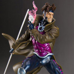 Deslumbrante figura de Gambito “Gambit” de “X-men Danger Room Sessions” realizada en resina de la serie Fine Art de Marvel.