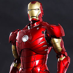 Espectacular figura Movie Masterpiece Edición Limitada de Iron Man Mark III basado en la película Iron Man interpretado por Robert Downey Jr. figura creada por la firma Hot Toys basándose en los bocetos originales de Marvel.