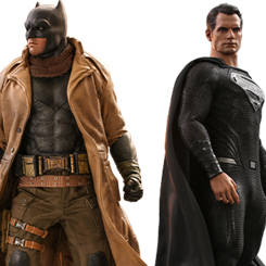 Brutal pack de figuras Movie Masterpiece Edición Limitada de Batman y Superman basado en la película ” Zack Snyder's Justice League” interpretados por Ben Affleck y Henry Cavill,