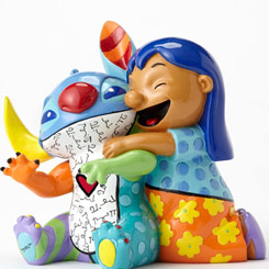 Preciosa figura  de Lilo y Stitch de Walt Disney realizada por el pintor y escultor Romero Britto, titulada Lilo and Stitch.
