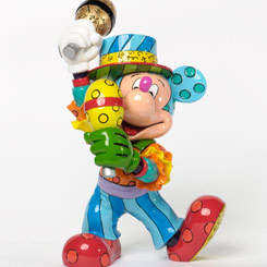 Figura Oficial de Mickey Mouse con maracas al ritmo de la Samba y realizada por el pintor y escultor Romero Britto, titulada Mickey Mouse Samba.