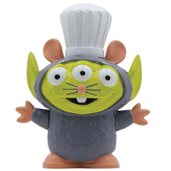 Los alienígenas de Pizza Planet parecen estar asistiendo a una fiesta de Pixar esta noche. Haciéndose pasar por sus personajes favoritos, los extraterrestres se ponen una variedad de disfraces de Disney. 