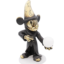 Espectacular figura oficial de Mickey como aprendiz de brujo (Sorcerer's Apprentice) basada en la película de Fantasía, esta preciosa figura ha sido creada por el escultor italiano A. Gianelli