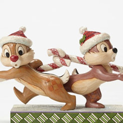 Figura de las simpáticas ardillas Chip y Chop (Chip & Dale) titulada Dale Sugar Coat y realizada para celebrar la Navidad, Jim Shore ha elaborado esta figura con unos 12 cm., de altura.