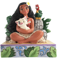 Tierna figura de Moana, Pua y Hei Hei basado en el clásico 'Moana' de Walt Disney. Con esta figura con una altura aproximada de 13,5 cm., se ha mezclado la magia de las figuras de Walt Disney