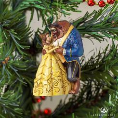 Adorno para el árbol de Navidad de Bella y Bestia de Walt Disney titulada Beauty & The Beast, el artista Jim Shore ha elaborado esta figura de Navidad con unos 10 cm., de altura 