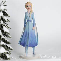 Detallada figura de Elsa de la línea Enchanting Disney Collection basada en el clásico 'Frozen II. En esta impresionante figura se ha puesto un cuidado especial en la recreación de los detalles de vestido