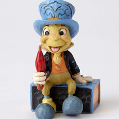 Figura de Pepito Grillo (Jiminy Cricket) titulada Mini Jiminy Cricket basado en el clásico de Disney Pinocchio, Jim Shore ha elaborado esta figura con unos 7 cm., de altura en donde se ha mezclado la magia de las figuras de Walt Disney