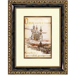Déjate cautivar por la magia de los cuentos de hadas con este cuadro Edición Limitada de Walt Disney Signature del Castillo de la Cenicienta. ¡Un impresionante Giclée que da vida a la mágica frase "Érase una vez"!