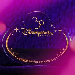 ¡Celebra el 30.º aniversario del parque Disneyland París con la etiqueta con el nombre del 30.º aniversario! ¡Un artículo de colección único para todos los fans de Disney!