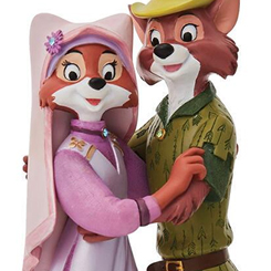 Deslumbrante figura de Robin Hood y Maid Marian basada en el clásico de Disney. En esta impresionante figura Showcase se ha puesto un cuidado especial en la recreación de los detalles de vestidos
