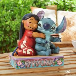 Figura de Lilo y Stitch Ohana significa familia basada en la película Lilo & Stitch del año 2002 de Walt Disney. Con esta figura de cerca de 12,5 cm., de altura.