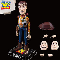 Figura coleccionista de Sheriff Woody basado en la saga de Toy Story. Esta preciosa figura está realizada en vinilo y PVC. Tiene 20 puntos de articulación para poder ponerla en multitud de poses.