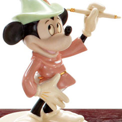 Figura en porcelana de Mickey Mouse Brave Little Taylor. Incluye Certificado. Terminada en oro de 24k.