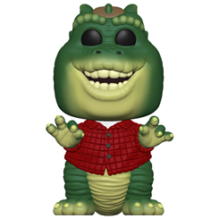 Figura Earl Sinclair realizada en vinilo perteneciente a la línea Pop! de Funko. La figura tiene una altura aproximada de 9 cm., y está basada en la serie Dinosaurios. La línea de figuras POP! 
