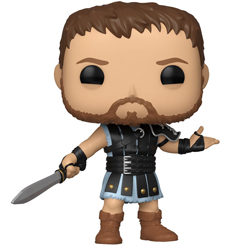 Figura de Maximus realizada en vinilo perteneciente a la línea Pop! de Funko. La figura tiene una altura aproximada de 10 cm., y está basada en Gladiator. La línea de figuras 