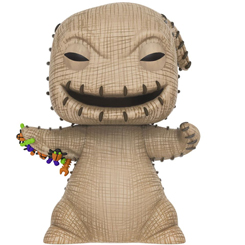 Figura de Oogie Boogie Super Sized realizada en vinilo perteneciente a la línea Pop! de Funko. La figura tiene una altura aproximada de 25 cm., y está basada en la película de Pesadilla antes de Navidad.
