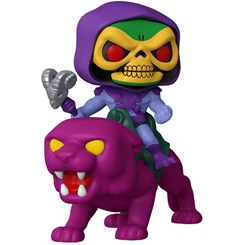 Figura de Skeletor y Panthor realizada en vinilo perteneciente a la línea Pop! de Funko. La figura tiene una altura aproximada de 16 cm., y está basada en la serie de TV He-Man y los Masters del Universo.