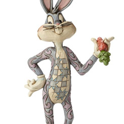 Figura de Bugs Bunny basada en la serie de animación Looney Tunes de Warner Bros. el artista Jim Shore ha elaborado esta figura con unos 18,5 cm., de altura.