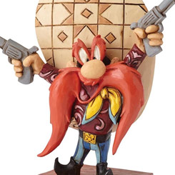 Figura de Yosemite Sam basada en la serie de animación Looney Tunes de Warner Bros. el artista Jim Shore ha elaborado esta figura con unos 10,5 cm., de altura.