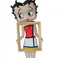 Producción limitada de la figura de Betty Boop Obra de Arte. Diseñada por David Kracov. Incluye certificado. Realizado en resina-mármol.