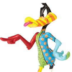 Figura del Pato Lucas el pato más loco y el mejor amigo de Bugs Bunny. Cada figura de Looney Tunes by Britto, decorada en estilo pop art por el artista internacional Romero Britto