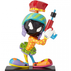 Figura de Marvin el marciano, el villano más inteligente y simpático de los Looney Tunes. Cada figura de Looney Tunes by Britto, decorada en estilo pop art por el artista internacional 