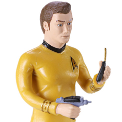 Figura articulada del Capitán Kirk basado en la saga de Star Trek. Puedes mover tus brazos y piernas. Mide aproximadamente 19 cm. El regalo perfecto para fans de Star Trek y será un verdadero compañero para ti. 
