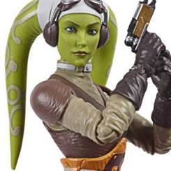 Figura Hera Syndulla oficial Black Series de Hasbro. Esta preciosa figura retro tiene una altura aproximada de 15 cm de altura, Incluye accesorios.