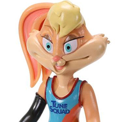 Figura articulada de Lola Bunny basado en la saga de Space Jam. Puedes mover tus brazos y piernas. Mide aproximadamente 19 cm. El regalo perfecto para fans de los Looney Tunes 