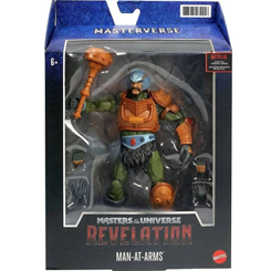 Figura de Man-At-Arms basada en la serie de He-man y los Masters del Universo también conocido como MOTU. En esta ocasión Mattel ha realizado una nueva colección Revelation 