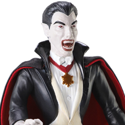 Figura articulada de Drácula basado en los famosos Monstruos de Universal. Puedes mover sus brazos y piernas. Mide aproximadamente 19 cm. El regalo perfecto para fans de las pelis de miedo