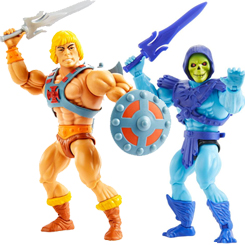 Pack He-man y Skeletor Classic compuesto por una figura de He-Man y una figura de Skeletor basadas en la serie de He-man y los Masters del Universo también conocido como MOTU. 