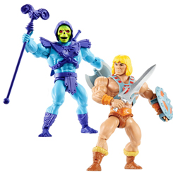 Pack He-man y Skeletor compuesto por una figura de He-Man y una figura de Skeletor basadas en la serie de He-man y los Masters del Universo también conocido como MOTU.