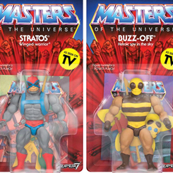 ¡¡Por el poder de Grayskull!! Disfruta de este espectacular pack formado por Buzz-Off  y Stratos basados en Masters of the Universe, también conocido por sus siglas MOTU,