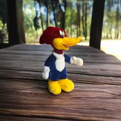 Peluche oficial de El Pájaro Loco. 24 cm de longitud.  Woody Woodpecker Plush Toy, measures 10in.