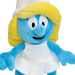 Precioso peluche oficial de Pitufina basado en la serie de Los Pitufos. Este simpático peluche está realizado en velboa con una altura aproximada de 25 cm.