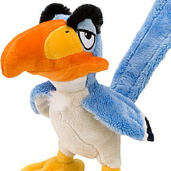 Suave y dulce peluche de Zazu basado en el film de El Rey León de Walt Disney. Longitud aproximada de 23 cm.