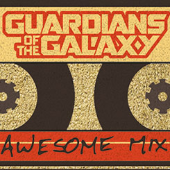 Precioso felpudo Awesome Mix basado en la saga de Guardianes de la Galaxia de Marvel Comics, ideal como felpudo de bienvenida. Medidas aproximadas de 40 cm. x 60 cm.,  realizado en fibra de coco. 
